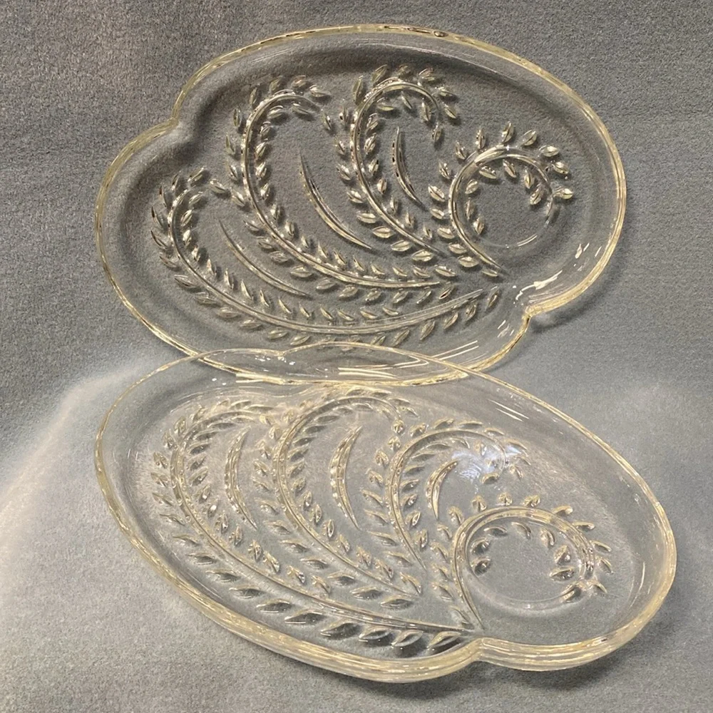 federal glass | Dining | Federal Glass Homestead Inch Snack Plate Set ...